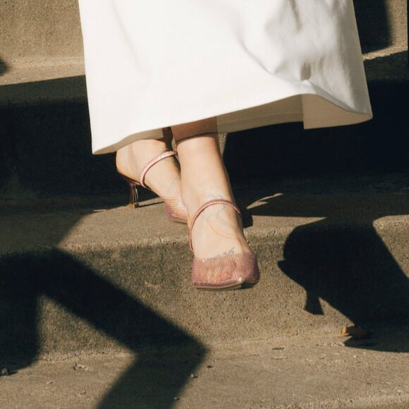 Anne Klein Pink Kitten Heels - Picture 9 of 12